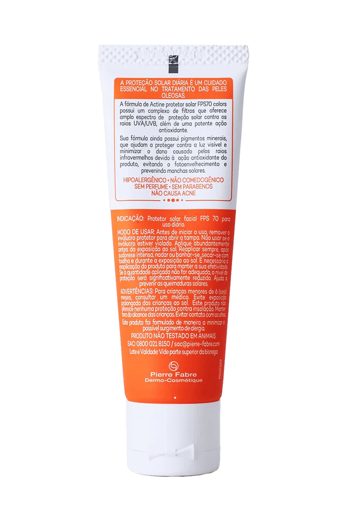 Actine Solar Protetor Solar FPS 70 Pele Clara 40g - Imagem 3