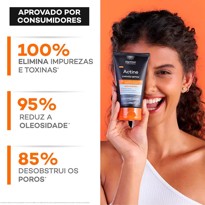 Actine Carvão Detox Gel De Limpeza Esfoliante Dermatológico - Imagem 2