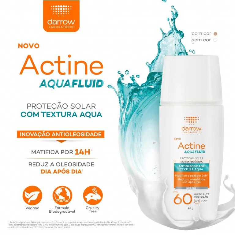 Actine Aquafluid FPS com cor 40g - Imagem 3