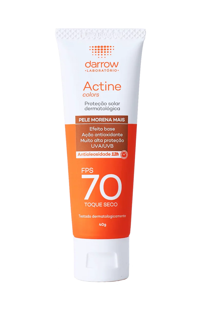 Actine Solar Protetor Solar FPS 70 Pele Morena Mais 40g