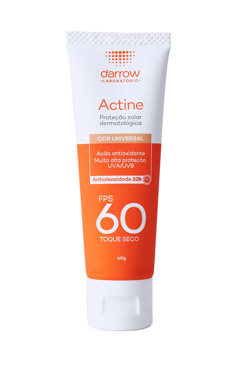 Actine Solar Protetor Solar com cor FPS 60 40g