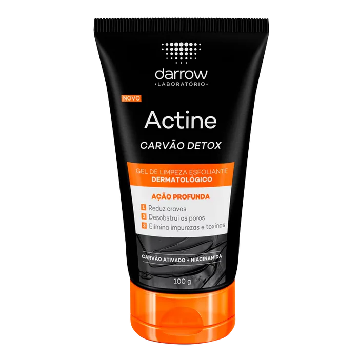Actine Carvão Detox Gel De Limpeza Esfoliante Dermatológico