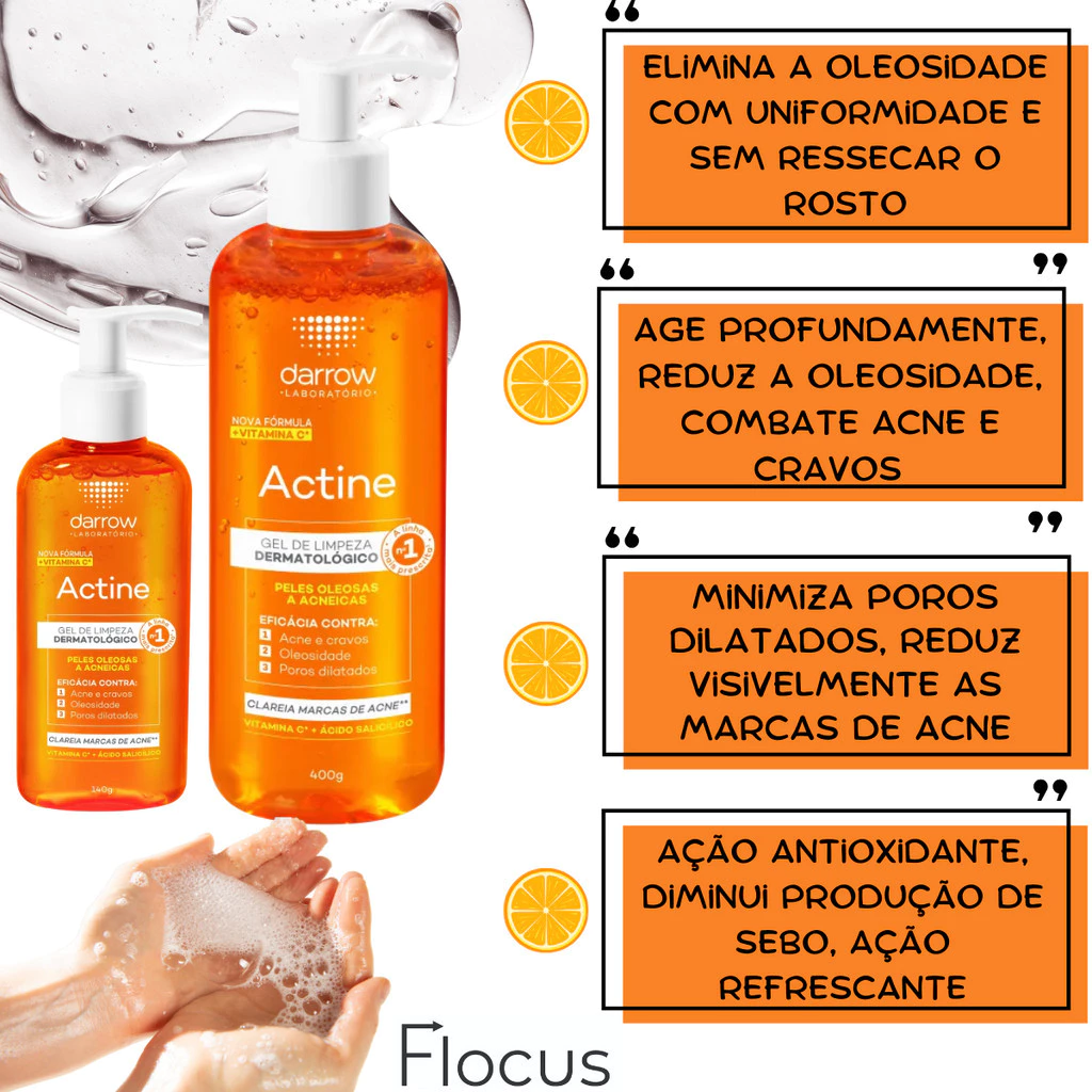 Kit Darrow Gel de Limpeza Vitamina C Protetor Solar sem Cor - Imagem 2